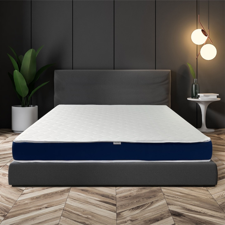 Saltea ortopedica BEST SLEEP Happy DoubleSide, 160x200x20 cm, spuma poliuretanica, hipoalergenica, reversibila, ferma