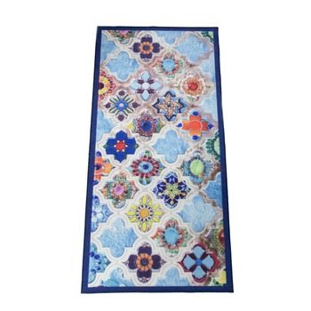 Covor bucatarie SAM Art 3 Santos , 80x300 cm, grosime 3.5 mm, 1000g/mp, 100% poliamida, suport latex, model Mozaic Covor bucatarie SAM Art 3 Santos , 80x300 cm, grosime 3.5 mm, 1000g/mp, 100% poliamida, suport latex, model Mozaic