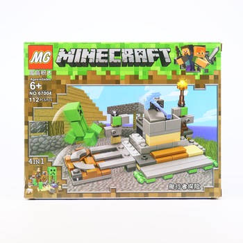 Set de constructie, Zombie si tarnacopul de diamant tip Minecraft, 112 Piese Set de constructie, Zombie si tarnacopul de diamant tip Minecraft, 112 Piese