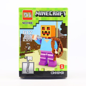 Set de constructie, Creeper tip Minecraft, Figurina Set de constructie, Creeper tip Minecraft, Figurina