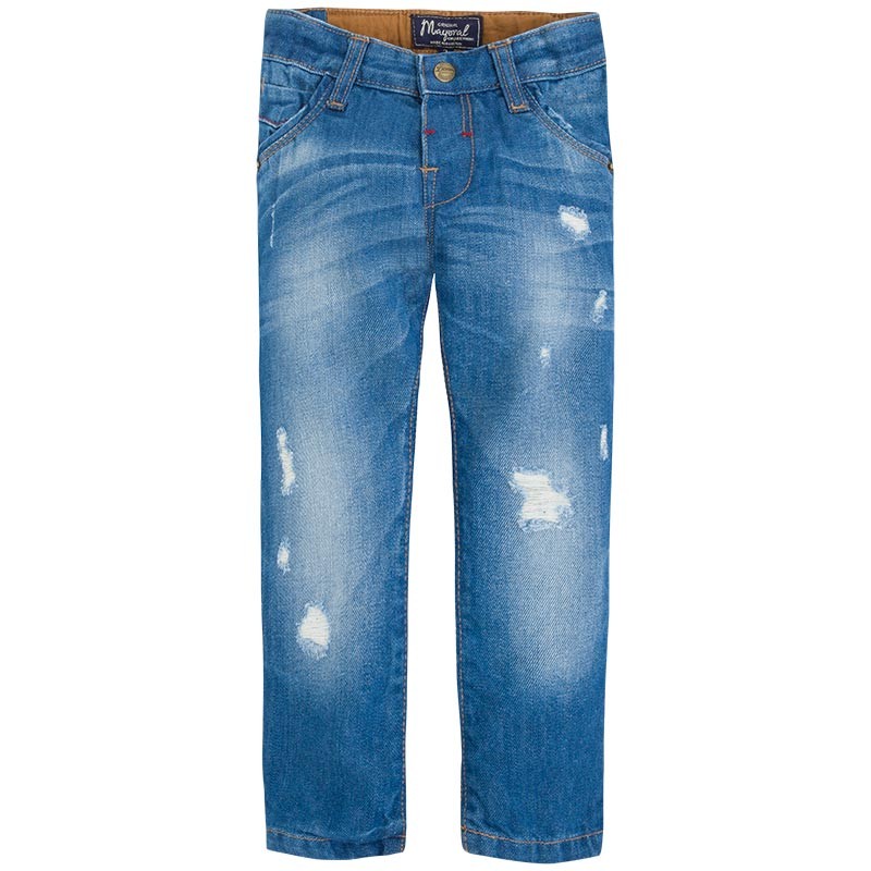 Pantalon copii Mayoral 4523, Bleu, Albastru, 122 CM