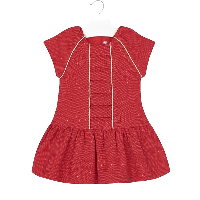 Rochie, Mayoral, fetita, cu insertii aurii, 12 luni