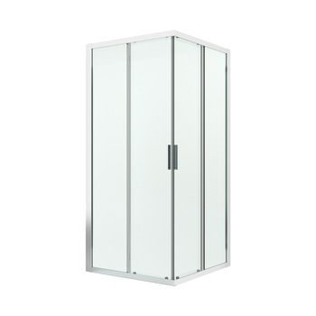 Cabina de dus patrata SALIA 80x80cm, usi glisante, sticla securizata 6mm, Sanswiss Cabina de dus patrata SALIA 80x80cm, usi glisante, sticla securizata 6mm, Sanswiss