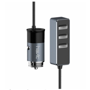 Incarcator auto HAVIT - H218 4XUSB - SILVER Incarcator auto HAVIT - H218 4XUSB - SILVER
