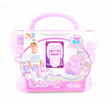 Trusa medicala pentru copii, ustensile medicale, 19 x 13 cm, 18 piese Trusa medicala pentru copii, ustensile medicale, 19 x 13 cm, 18 piese