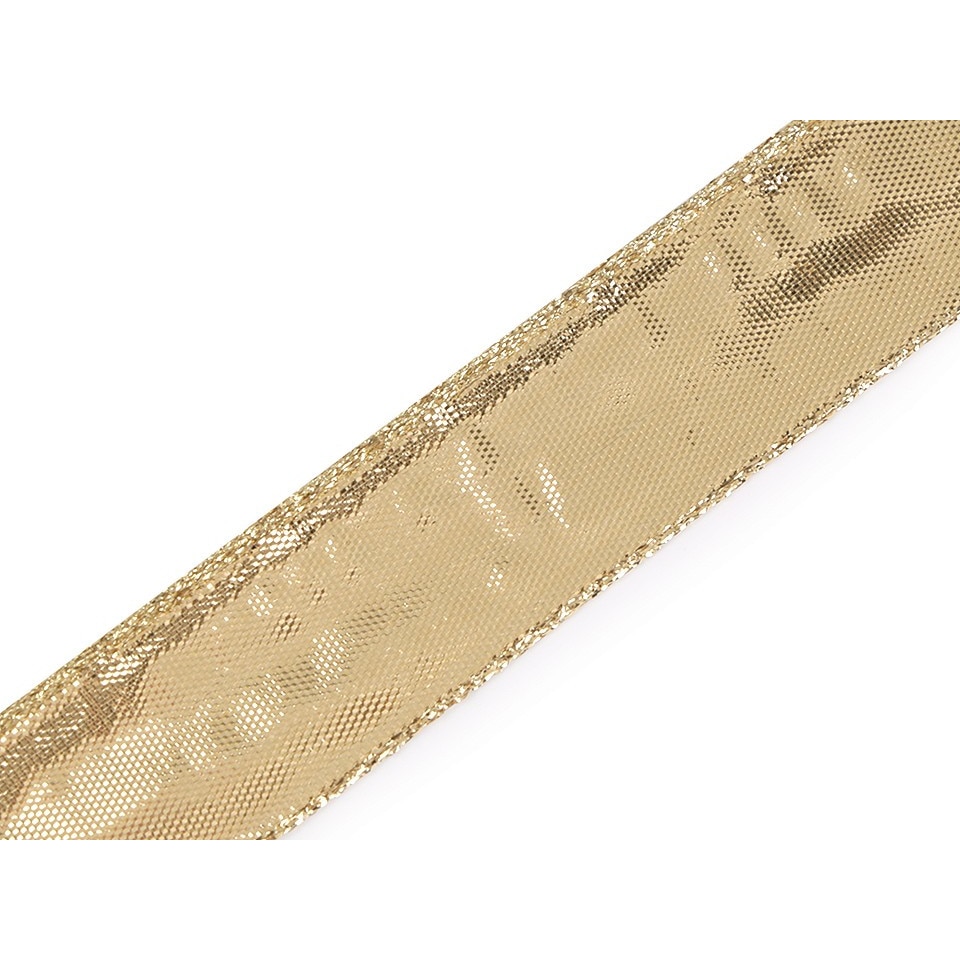 Panglica decorativa cu efect metalizat, latime 25 mm, lungime 5m