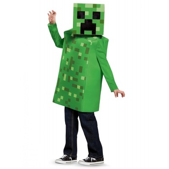 Costum Minecraft Creeper Pentru copii , 4-6 Ani, Multicolor Costum Minecraft Creeper Pentru copii , 4-6 Ani, Multicolor