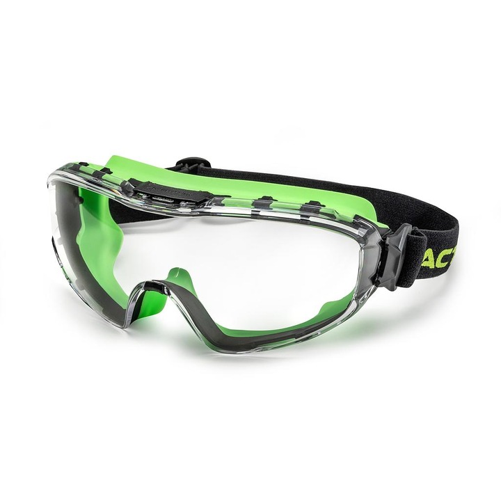 Защитни очила Active Gеar, Active Vision V330, Покритие против изпотяване (N), Покритие против надраскване (K), Устойчивост на удар, Защита срещу течности и прах , Цвят на обектива: Безцветно
