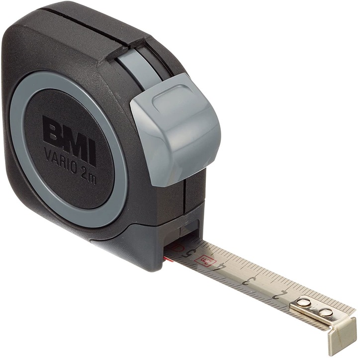 Ruleta cu banda din inox, BMI Vario, 2 m