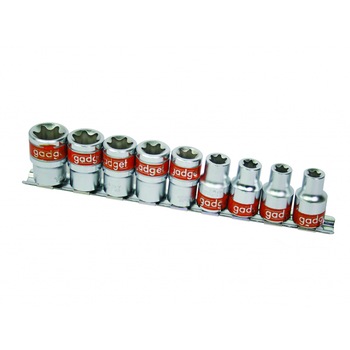 Set 9 chei tubulare TORX Gadget cu prindere 1/2 Set 9 chei tubulare TORX Gadget cu prindere 1/2