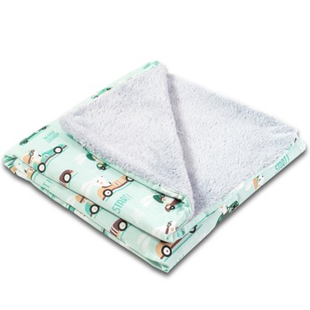 Paturica dubla pufoasa cu doua fete 100x78 cm Kidizi Fluffy Hasty Rabbit Paturica dubla pufoasa cu doua fete 100x78 cm Kidizi Fluffy Hasty Rabbit