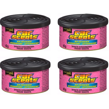 Set 4 bucati Odorizant auto California Scents, Shasta Strawberry, Capsuni Set 4 bucati Odorizant auto California Scents, Shasta Strawberry, Capsuni