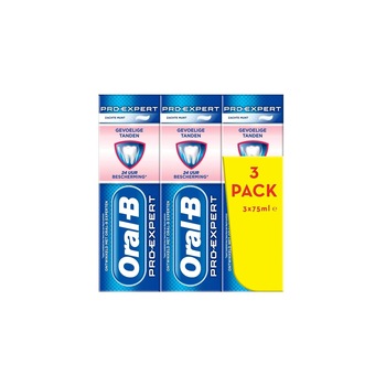 Set 3 pasta de dinti Oral B, PRO-Expert, 3 x 75ml, dinti sensibili Set 3 pasta de dinti Oral B, PRO-Expert, 3 x 75ml, dinti sensibili