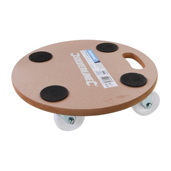 Platforma universal rotunda cu roti, 250kg, 380mm, Silverline Platforma universal rotunda cu roti, 250kg, 380mm, Silverline