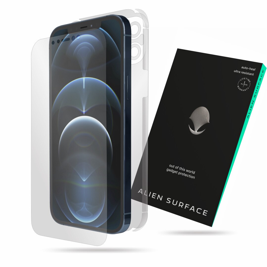 Folie Alien Surface, Apple iPhone 12 Pro, protectie ecran, spate, laterale