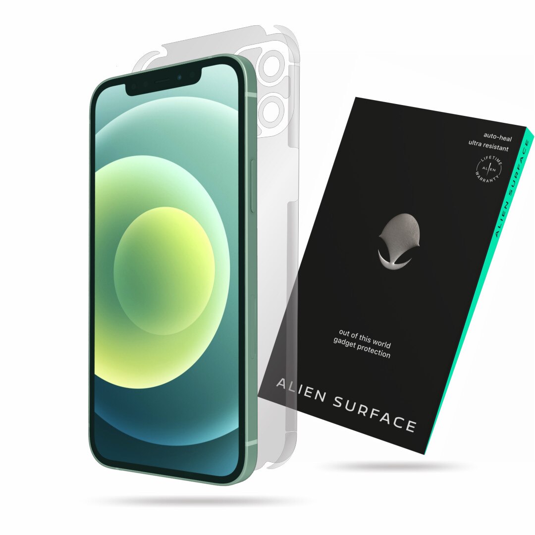 Folie Alien Surface, Apple iPhone 12, protectie spate, laterale