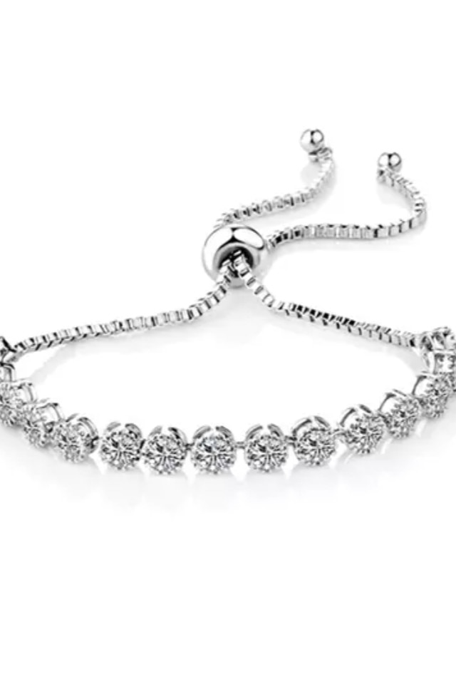 Bratara dama Philip Jones cu Pietre, Argintie