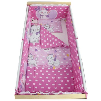 Lenjerie 5 piese, Marie, roz,120 x 60 cm Lenjerie 5 piese, Marie, roz,120 x 60 cm