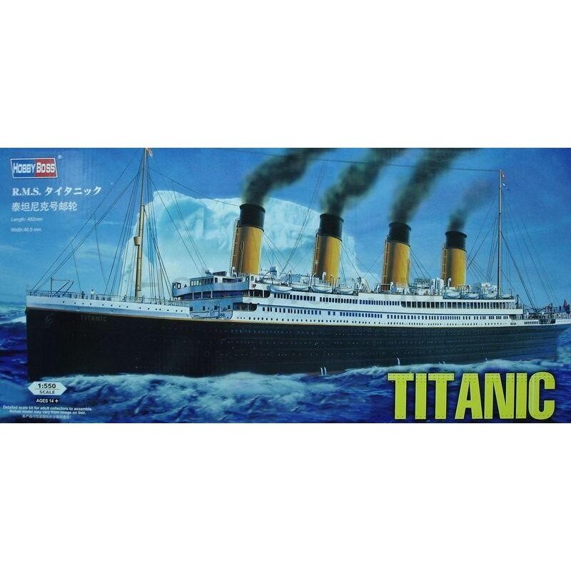 Modellino Hobby Boss RMS Titanic Scala 1/550 - Kit Di Montaggio In Plastica