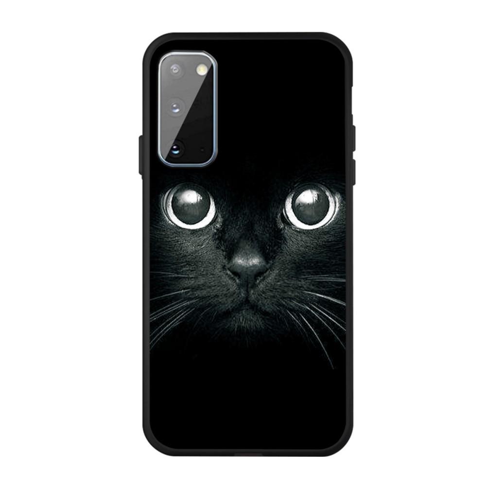 Husa Samsung Galaxy S20 model Cat Eyes, Silicon, TPU, Viceversa Negru