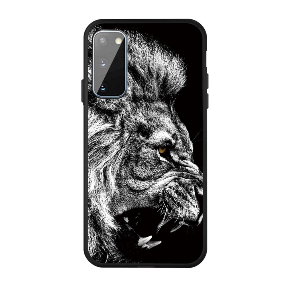 Husa Samsung Galaxy S20 model Lion Roar, Silicon, Antisoc, Viceversa Alb/Negru
