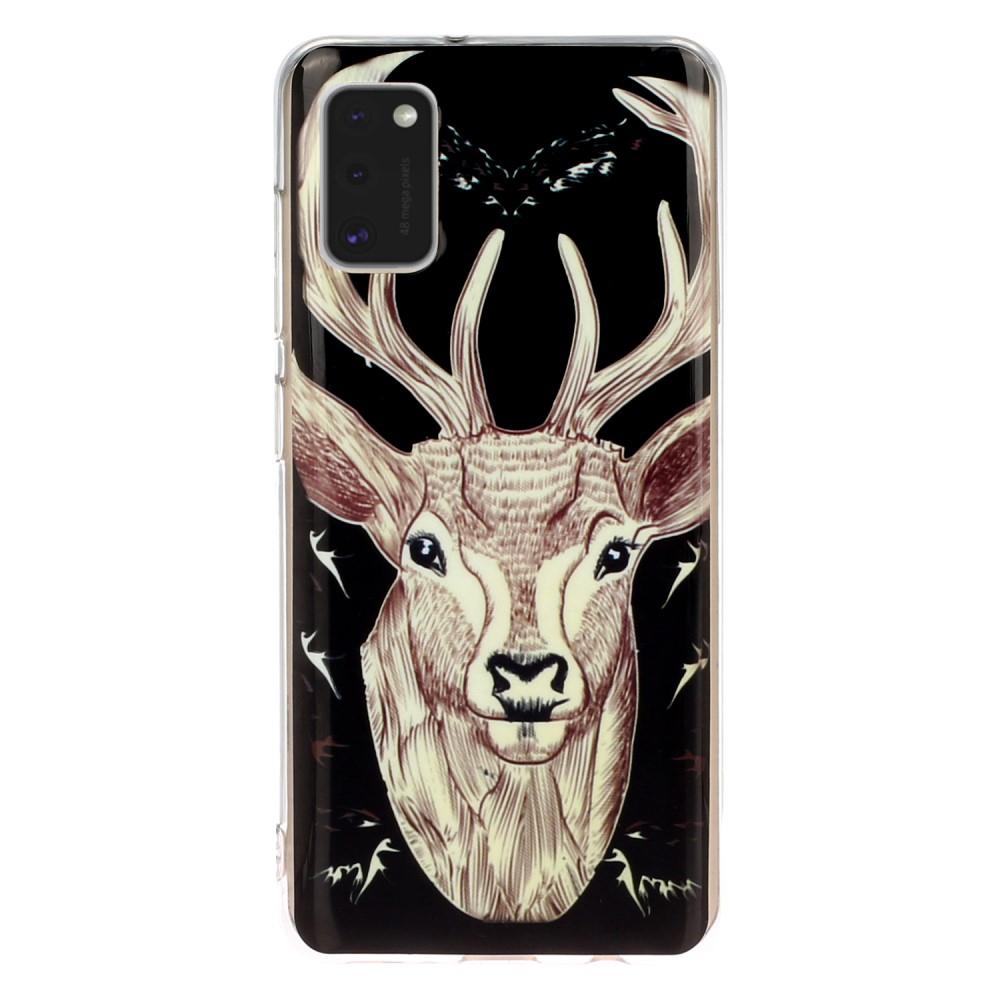 Husa silicon Samsung Galaxy A41 Fosforescent model Deer, Silicon, TPU Viceversa Multicolor