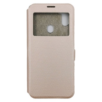 Husa Flip Carte Samsung Galaxy A11 model S-View cu Stand Telefon, Antisoc, Viceversa Auriu Husa Flip Carte Samsung Galaxy A11 model S-View cu Stand Telefon, Antisoc, Viceversa Auriu