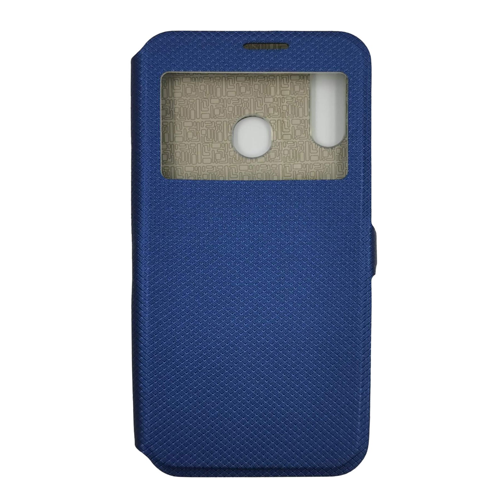 Husa Flip Carte Samsung Galaxy A20s model S-View cu Stand Telefon, Antisoc, Viceversa Albastru