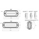 Proiector stroboscopic 113x46, LED, montare in grila, slim, 21W, W217 WAS 1470