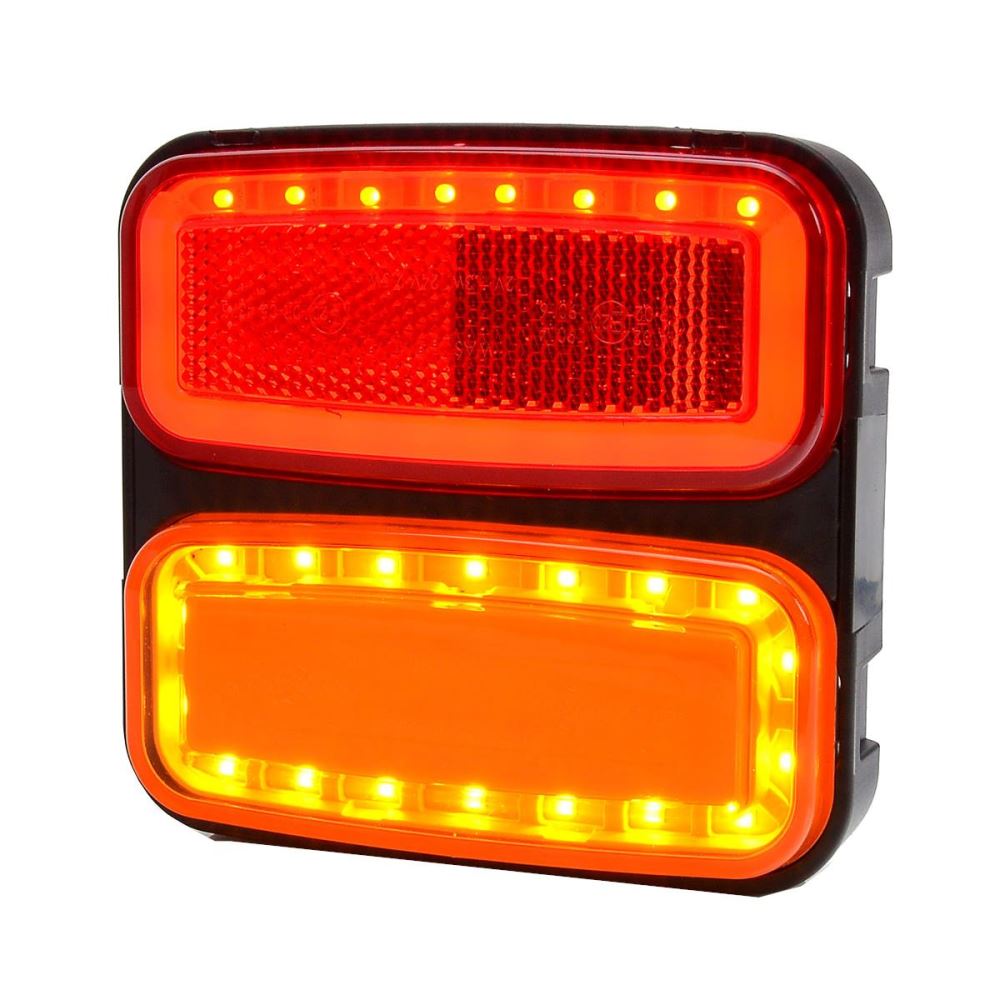 Lampa stop 117x111, 4 functii, LED, stanga/dreapta, Lampdemia W226 1482/I Was