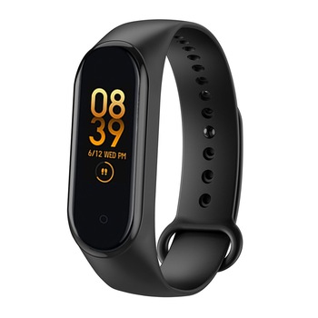 Bratara Fitness M4DX, Bluetooth, Ritm cardiac, Tensiune, Notificari, Pedometru, IP52, Negru Bratara Fitness M4DX, Bluetooth, Ritm cardiac, Tensiune, Notificari, Pedometru, IP52, Negru