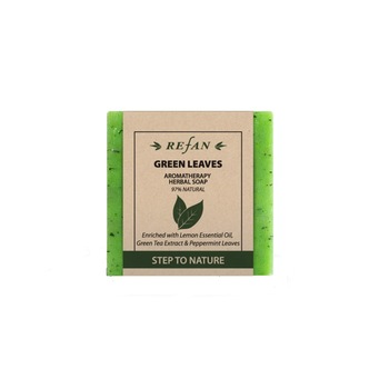 Sapun de plante, Refan,GREEN LEAVES , 120 gr Sapun de plante, Refan,GREEN LEAVES , 120 gr