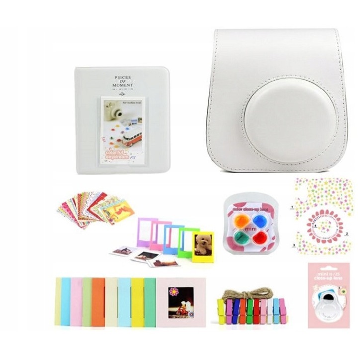 Set accesorii LoveInstant, pentru Fujifilm Instax Mini 11, Alb