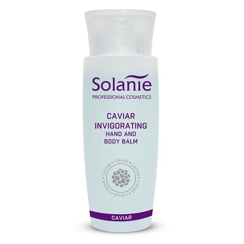 Balsam de corp si maini Solanie, revigorant cu caviar, 150 ml Balsam de corp si maini Solanie, revigorant cu caviar, 150 ml