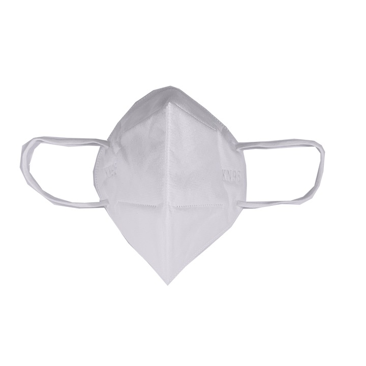 Предпазна маска Greenline KN95, 5-слойна, Респираторна, Бяла, Единична опаковка