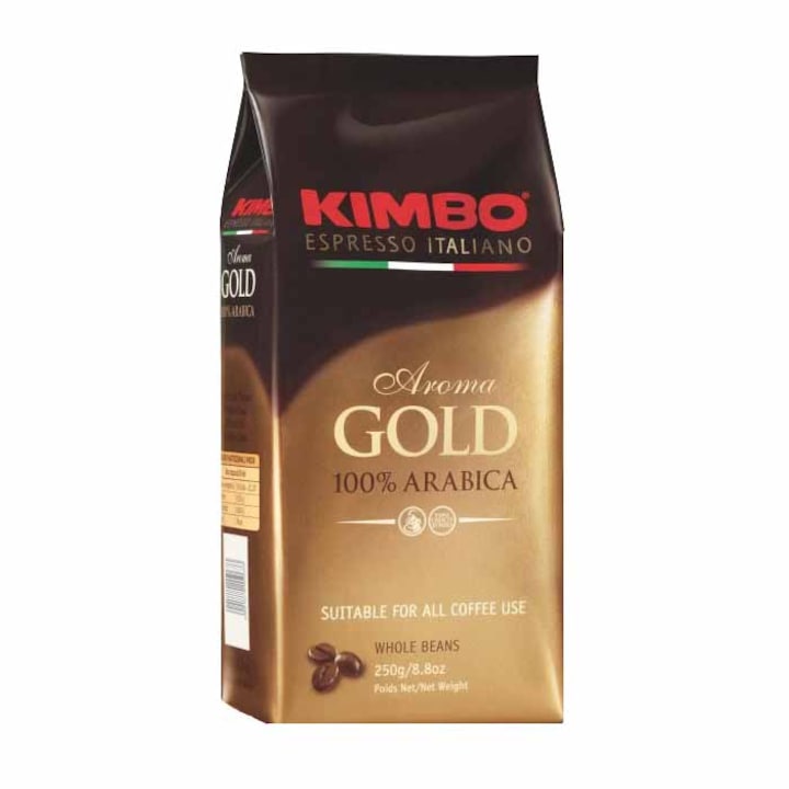 Kimbo Aroma Gold 100% Arabica szemeskávé, 250g