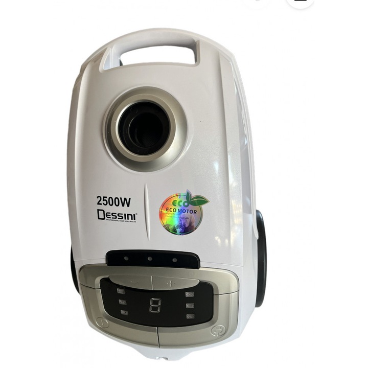 Aspirator DESSINI 3000 W, Silentios cu filtru de aer HEPA si LED Display, FOXMAG24