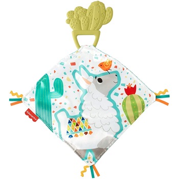 Jucarie dentitie Fisher Price cu paturica Cuddle Cactus Jucarie dentitie Fisher Price cu paturica Cuddle Cactus