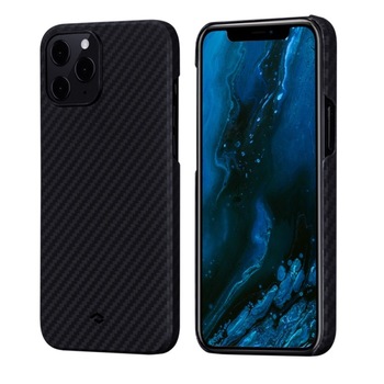 Husa de protectie MagEZ Case Pitaka, pentru iPhone 12 Pro , material Aramida, Negru/Gri Husa de protectie MagEZ Case Pitaka, pentru iPhone 12 Pro , material Aramida, Negru/Gri