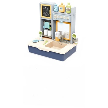 Jucarie mobilier de baie cu apa pentru copii,cu accesorii incluse,albastra Jucarie mobilier de baie cu apa pentru copii,cu accesorii incluse,albastra