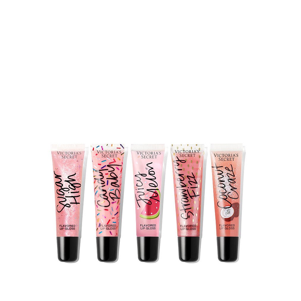 Set 5 Lip Gloss Uri Flavor Favorites Victorias Secret Emagro 