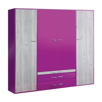 Dulap dormitor Almeria, pal Violet/ pal Etna,( l x ad x h) 208 x 60 x 216 cm Dulap dormitor Almeria, pal Violet/ pal Etna,( l x ad x h) 208 x 60 x 216 cm