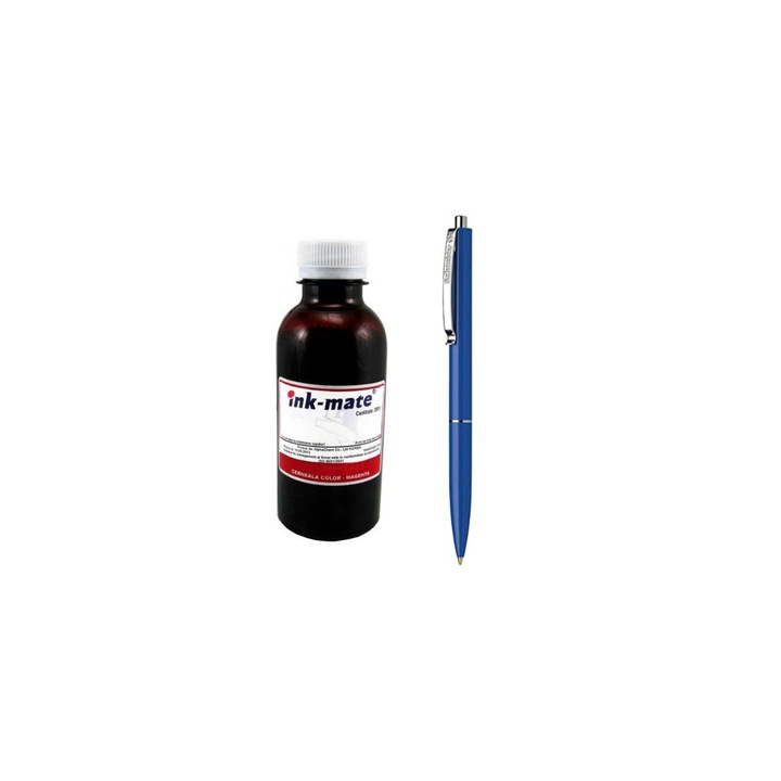 Бутилка с мастило Ink-Mate, Съвместима c HP F6U17AE (953XL), Magenta, 200ml, и химикал Schneider