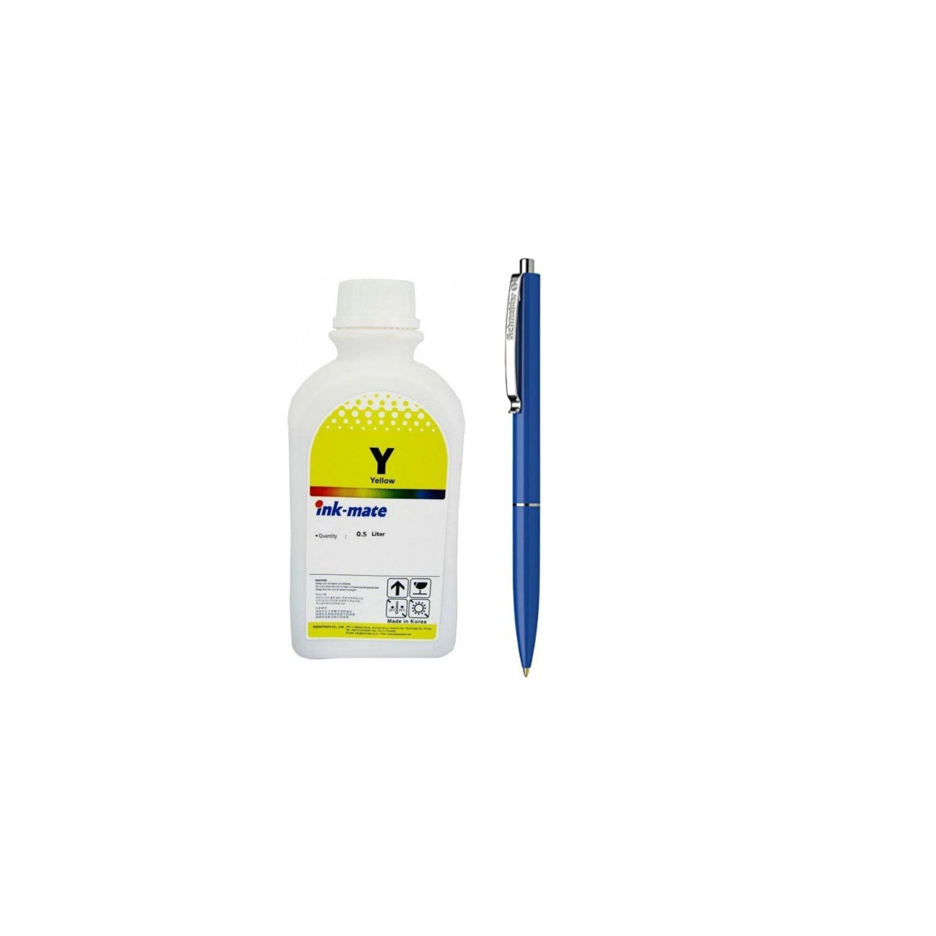 Flacon Refill Cerneala HP Yellow (11) C4838A 500ml Ink-Mate si Pix Schneider