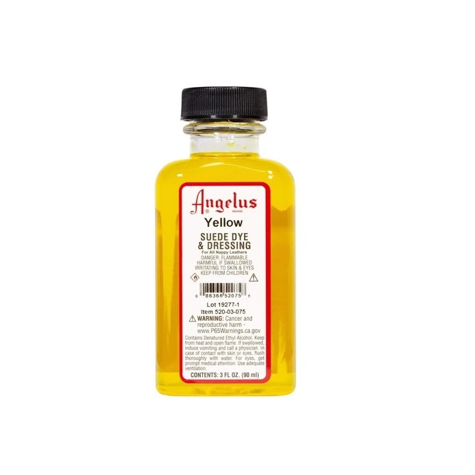 Vopsea pentru piele intoarsa Angelus, Yellow 90 ml