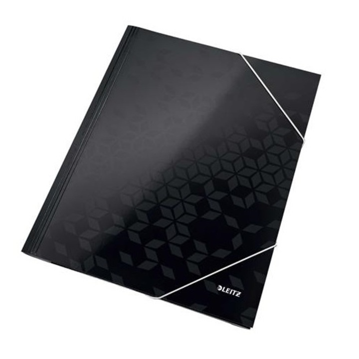 Dosar, LEITZ, Carton, 15 mm, carton, A4, Negru