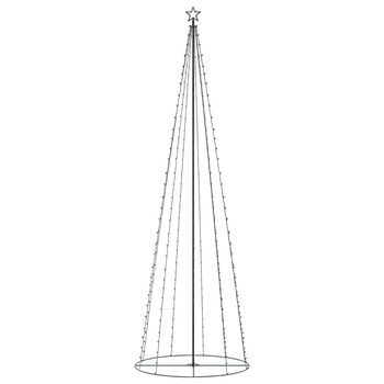 Brad de Craciun, conic cu 330 LEDuri colorate, vidaXL, 100 x 300 cm, Multicolor Brad de Craciun, conic cu 330 LEDuri colorate, vidaXL, 100 x 300 cm, Multicolor