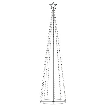 Brad de Craciun, conic cu 400 LEDuri, vidaXL, 100 x 360 cm, Alb cald Brad de Craciun, conic cu 400 LEDuri, vidaXL, 100 x 360 cm, Alb cald
