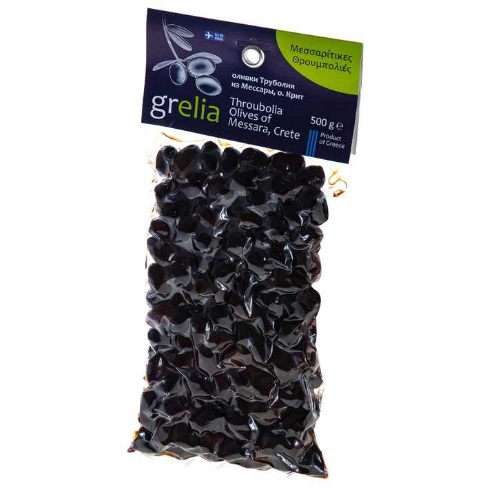 Masline Throubolia de Messara, 100% natural, fara gluten, uscate natural la soare, 500 g