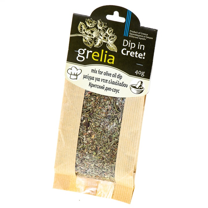 Mix de condimente pentru ulei de masline, Grelia, savoare si parfum deosebit, uscate 100% natural, 40 g